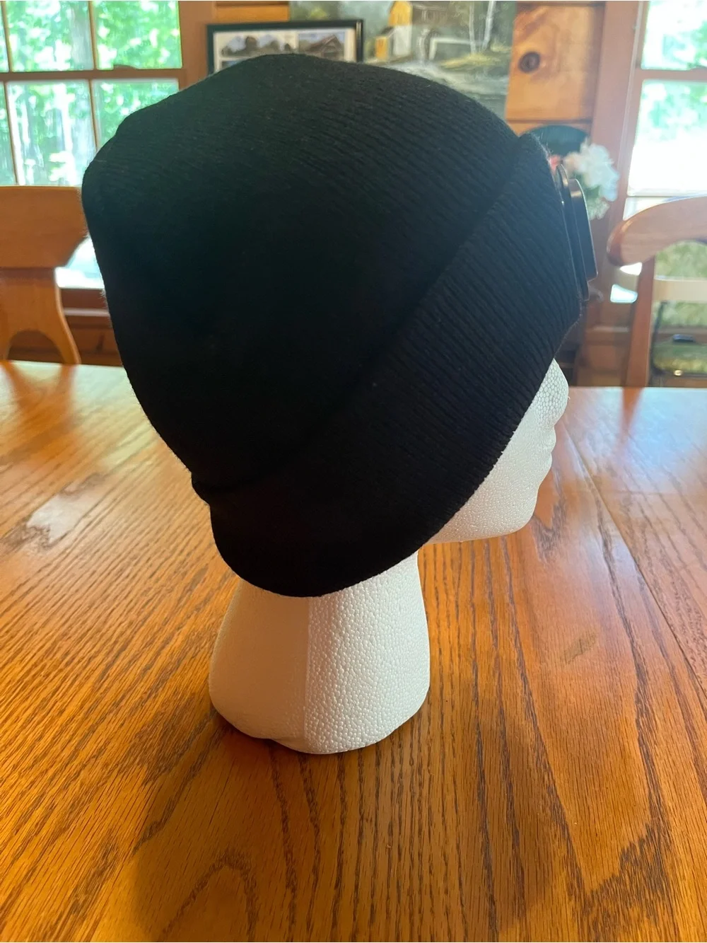Black Beanie Hat with Rechargeable Head light New without tags